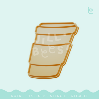 Jillbeesz Chubby Coffee to Go Cookie Cutter