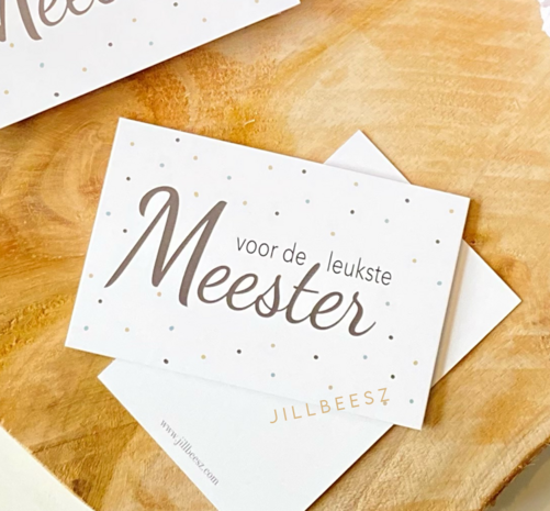 LABEL - VOOR DE LEUKSTE MEESTER - 10 STUKS